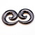 Pair of 316L Stainless Steel Spiral Tapers