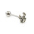 Short Leg Spider Design Tongue Barbell 14G 316L