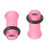 Pink UV Glow Acrylic Single Flare Ear Tunnels