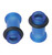 Blue UV Glow Acrylic Single Flare Ear Tunnels