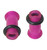 Purple UV Glow Acrylic Single Flare Ear Tunnels