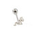 Woman on Top Design Tongue Barbell 14G 316L 