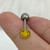 Yellow Happy Face Tongue Barbell Rings