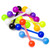 Glow In Dark Acrylic Nipple Straight Tongue Barbell