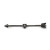 Black Arrow Thru Heart PVD coating over Surgical Steel Industrial Barbell 14g