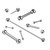 10PCS Externally Threaded Balls Straight Barbell