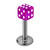 Purple Acrylic Dice Labret Studs