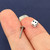 Dice Labret Flat Back Studs
