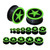Star Black Silicone Plugs