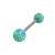 Barbell Tongue Ring Multi Color Spider Web Design-1