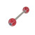 Barbell Tongue Ring Multi Color with Glitter Star-7