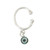 Dangle Green Colorless Energy Ear Cuff