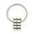 Striped Cylindrical Tube Crimp Bead Captive Ring
