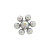 Jeweled Replacement Threaded Bead Flower Shape Surgical Steel -1