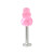 Labret Monroe Surgical Steel with UV Acrylic Bead-2