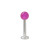 Labret Monroe Surgical Steel with UV Acrylic Bead -6