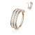 PVD Rose Gold Paved CZ Bendable Hoop Piercing