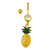 Belly Buton Navel Ring Surgical Steel Ion Plated gold Color with Dangle Pineapple