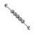 Quintuplet Clear Gems Industrial Barbells