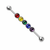 Silver Rainbow Industrial Barbells