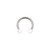 White Matte Color Ball Circular Barbell Piercing
