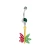 Pot Leaf CZ Dangle Belly Button Ring Piercing
