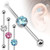 14G Prong Set CZ Indusrial Barbell