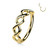 Hoop Ring Hinged Segment  with Outter side Facing Infinite 14 Karat Gold -Good for Ear Nose and more