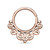 PVD Rose Gold Filigree Bendable Hoops Rings