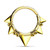 PVD Gold Bendable Hoops Rings Piercing