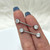 Titanium Bezel Set Front Facing Round CZ Nipple Barbell Bar 14G