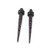 Pair of Leopard Print Design Tapers & Plugs w/ O- Rings 