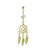 Petite Dreamcatcher Dangle IP Gold Belly Navel Ring