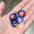 UV Neon Acrylic Circular 8 Gauge Captive Bead Ring Randomly Chosen 10 pack (5 pairs)