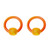 Orange Acrylic CBR Captive Bead Rings