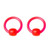 Red Acrylic CBR Captive Bead Rings