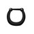 PVD Black U Shape Septum Clicker Hoops