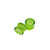 Ear Plugs Glass Double Flare Lemon Lime Green - Sold as a pair