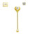 2mm CZ Nose Bone Stud