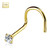 2mm CZ Top Corkscrew Nose Stud