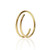 PVD Gold Double Hoop Twist Rings Nose Piercing