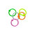 Pack of 5 Neon Enamel Coated Surgical Steel CBR Captive Bead Rings Eyebrow Cartilage 14g 10mm
