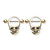 PVD Gold Skull Nipple Ring