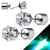 LED Blinking Clear CZ Studs Earring