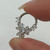 Baguette CZ Flower Hinged Segment Ring