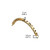 Connector Chain Nose Rings Piercings 12G