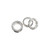 Pair of Screw Fit Ear Gauge Plugs with Clear CZ Gems Surgical Steel