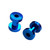 PVD Blue Screw Fit Ear Tunnels