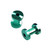 PVD Green Screw Fit Ear Tunnels