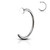 Nose Ear Ring Hoop 3 Pack Surgical Steel Black Rose Gold Ion Plated 18 or 20 Gauge 6mm 8mm 10mm Lengths